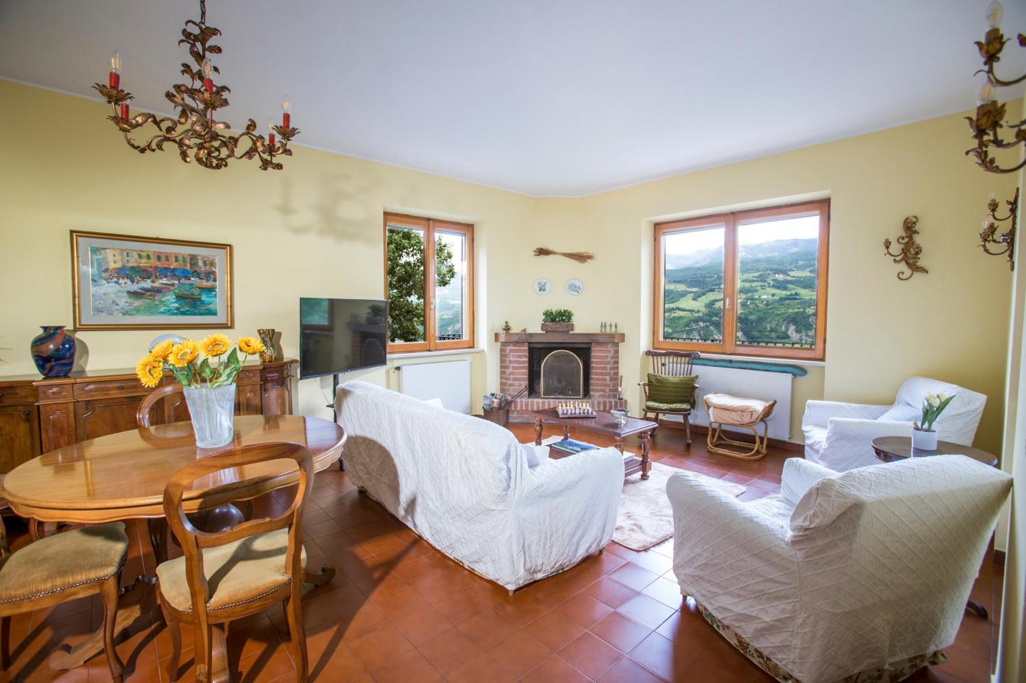 Casa Del Bosco - Vista Mozzafiato & Parco 4 Ettari Villa Bobbio Bagian luar foto
